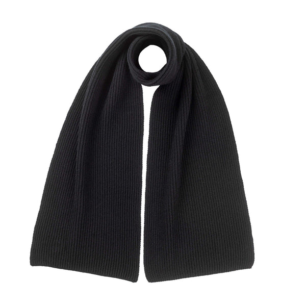 Johnstons Of Elgin Ribbed 100% Cashmere Scarf