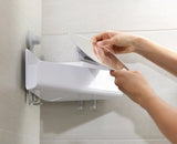EasyStore™ Corner Shower Shelf with Removable Mirror