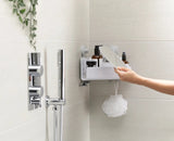EasyStore™ Corner Shower Shelf with Removable Mirror