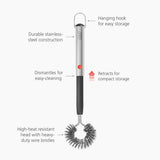 GrillOut™ Stainless-Steel BBQ Cleaning Brush with Extending Handle