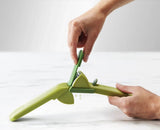 Joseph Joseph CleanForce™Garlic Press In Green