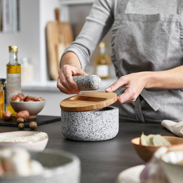 Joseph Joseph - Dash Mortar and pestle, granite / bamboo