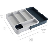 Joseph Joseph DrawerStore™ Grey Expandable Cutlery Tray In Grey