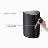 Joseph Joseph EasyStore™Bathroom Pedal Bin In Matt Black, 5L