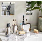 Joseph Joseph EasyStore Luxe Toothbrush Large Caddy In Stainless-steel