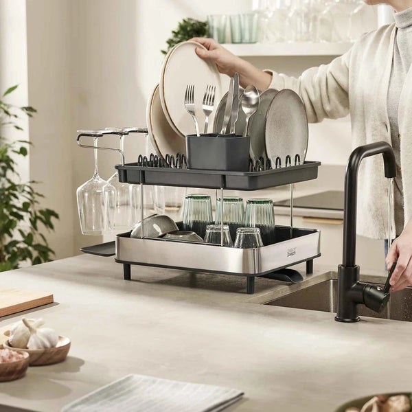 Joseph Joseph Excel™ Stainless-steel 2-Tier Dish Rack