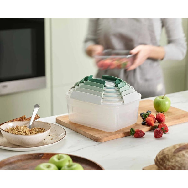 Joseph Joseph Nest™ Lock 5-piece Green Food Container Set In Sage