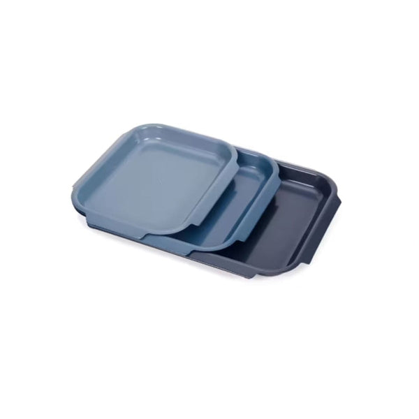 Joseph Joseph Nest™ Oven Non-stick 3-piece Roasting Tray Set In Blue