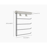 Joseph Joseph Orderly™ Ecru Belt, Tie & Scarf Hanging Rail