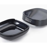 Joseph Joseph Slim Compact Matt Soap Dish In Black