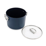 Joseph Joseph Space Folding Handle Ceramic Non-stick 25cm Blue Stock Pot & Lid