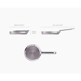 Joseph Joseph Space Steel Folding Handle 24cm Frying Pan In Stainless Steel