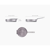 Joseph Joseph Space Steel Folding Handle 28cm Saute Pan & Lid in Stainless Steel