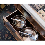 Joseph Joseph Space Steel Folding Handle 28cm Saute Pan & Lid in Stainless Steel