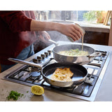 Joseph Joseph Space Steel Folding Handle Non-Stick 24cm Frying Pan In Stainless Steel