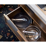 Joseph Joseph Space Steel Folding Handle Non-Stick 28cm Frying Pan in Stainless Steel