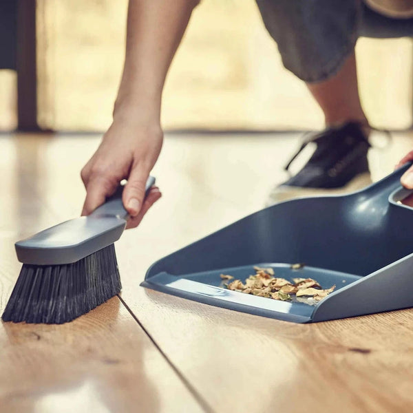 Joseph Joseph CleanStore Wall-mounted Dustpan & Brush In Blue