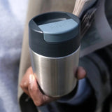 Joseph Joseph Travel Mug Sipp Steel With Flip top Cap In Grey