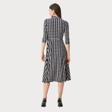 Joseph Ribkoff Knee-length Wrap Dress In Multi