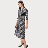 Joseph Ribkoff Knee-length Wrap Dress In Multi