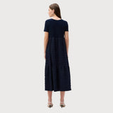 Joseph Ribkoff A-line Midi Dress With Pockets Style In Midnight Blue