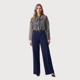 Joseph Ribkoff Chic Polka Dot Pullover Style In Blue Multi