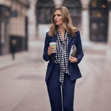 Joseph Ribkoff Chic Polka Dot Pullover Style In Blue Multi