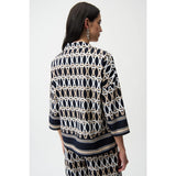 Joseph Ribkoff Geometric Button Closure Shirt