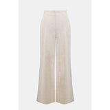 Joseph Ribkoff Jacquard Wide Leg Trousers In Moonstone