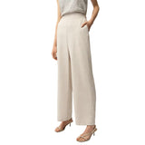 Joseph Ribkoff Jacquard Wide Leg Trousers In Moonstone