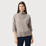 Joseph Ribkoff Knit Top In Taupe