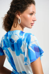 Joseph Ribkoff Midi Dress In Vanilla Blue