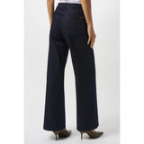 Joseph Ribkoff Wide Leg Jeans In Dark Denim Blue