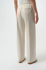 Joseph Ribkoff Wide Leg Tie Waist Pant In Birch