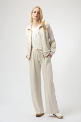 Joseph Ribkoff Wide Leg Tie Waist Pant In Birch