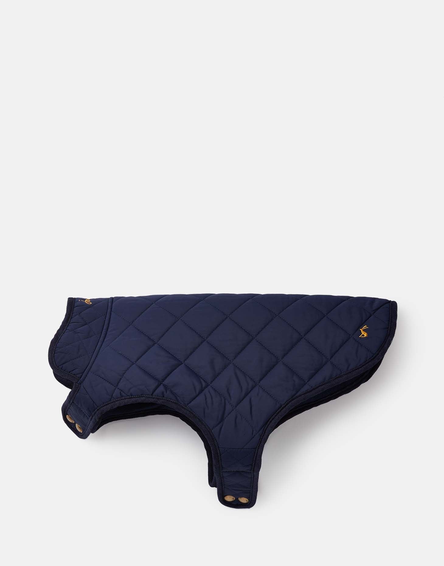 Joules Navy Newdale Quilted Dog Coat