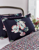 Joules Painted Poppy Oxford Pillowcase Navy Multi