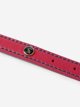 Joules Pink Leather Dog Collar