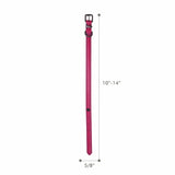 Joules Pink Leather Dog Collar
