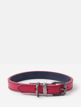 Joules Pink Leather Dog Collar
