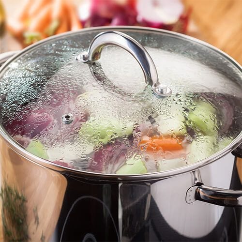 Judge 22cm Stainless Steel Stockpot With Vented Glass Lid 6.5 Litre