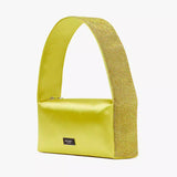 Kate Spade Afterparty Crystal Embellished Satin Shoulder Bag in Chartreuse Multi