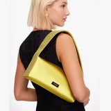 Kate Spade Afterparty Crystal Embellished Satin Shoulder Bag in Chartreuse Multi