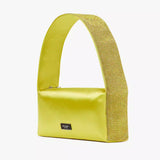 Kate Spade Afterparty Crystal Embellished Satin Shoulder Bag in Chartreuse Multi