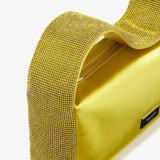Kate Spade Afterparty Crystal Embellished Satin Shoulder Bag in Chartreuse Multi