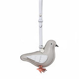 Kate Spade Critters Perry Pigeon Bag Charm In Platinum Grey