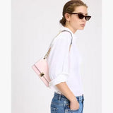 Kate Spade Deco Mini Flap Chain Crossbody in Pastry Pink