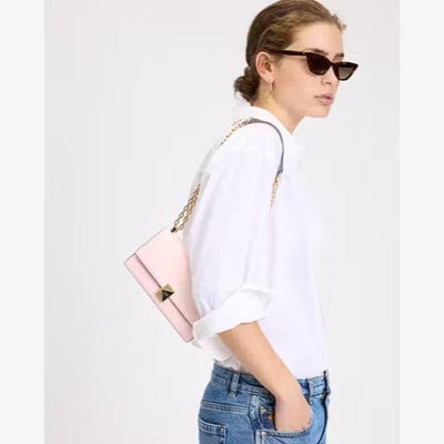 Deco Mini Flap Chain Crossbody In Timeless Taupe