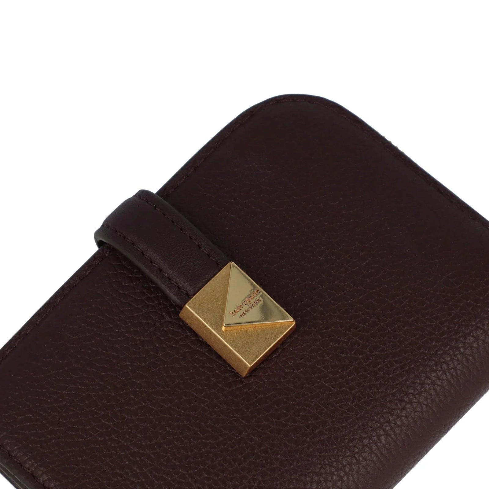 Kate Spade Deco Small Compact Wallet In Blackberry Jam