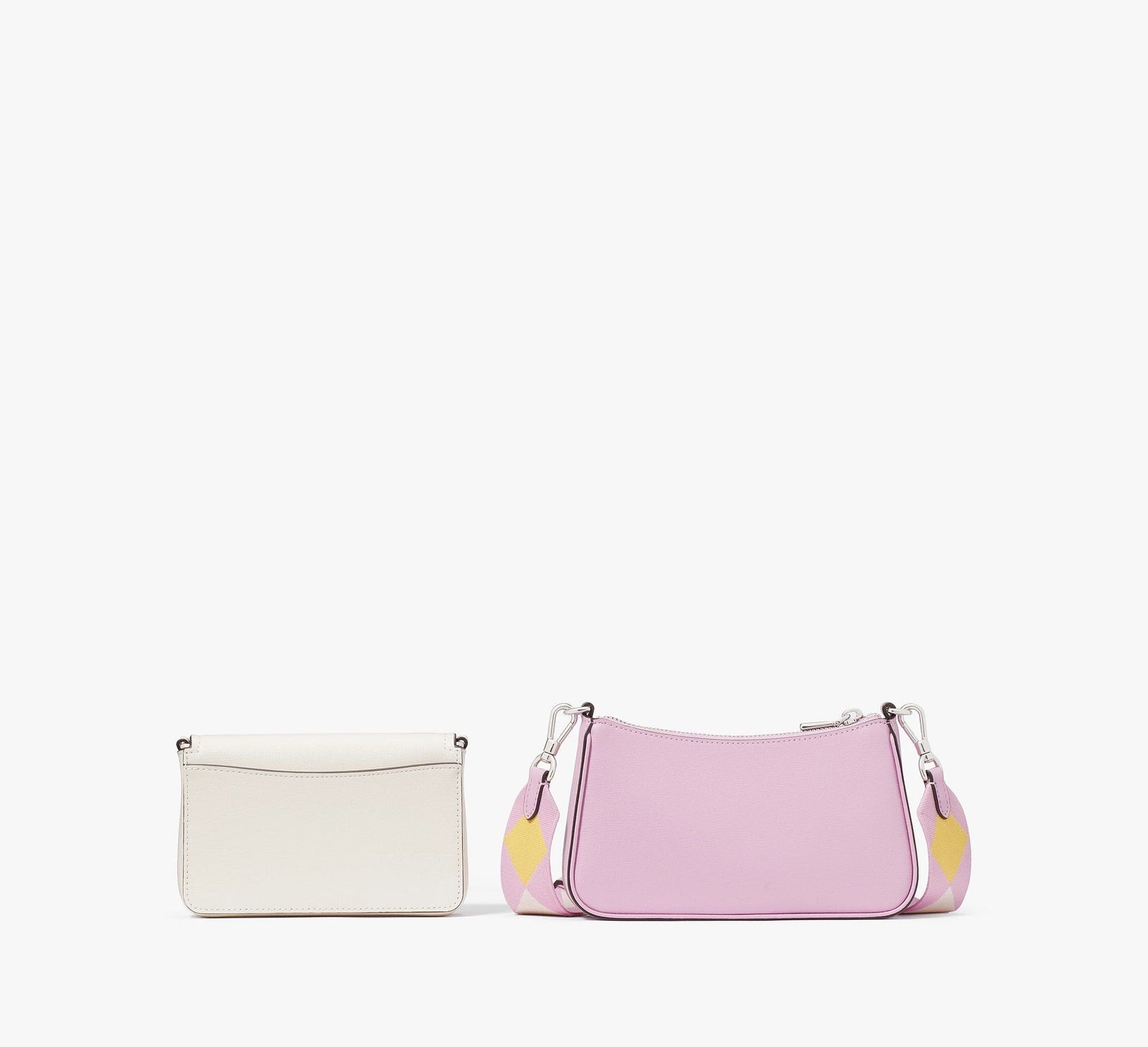 Kate Spade Double Up Colorblocked Crossbody in Parchment Multi